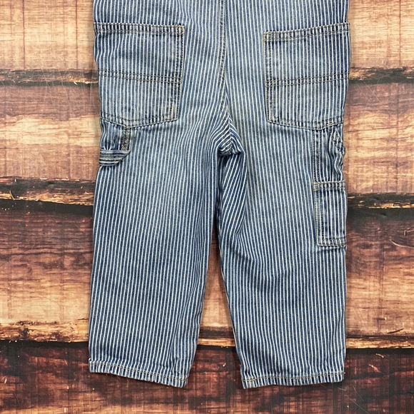 RELISTED OshKosh Striped Denim Overalls - Picture 7 of 8